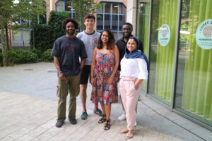 Disruptive Explorers with Rukiyah & Jack outside the office