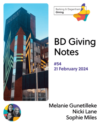 BD Giving Notes #54 – Finding Our Feet