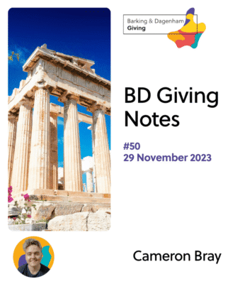 BD Giving Notes #50 – Paying people for participation? Sounds like Greek to me.